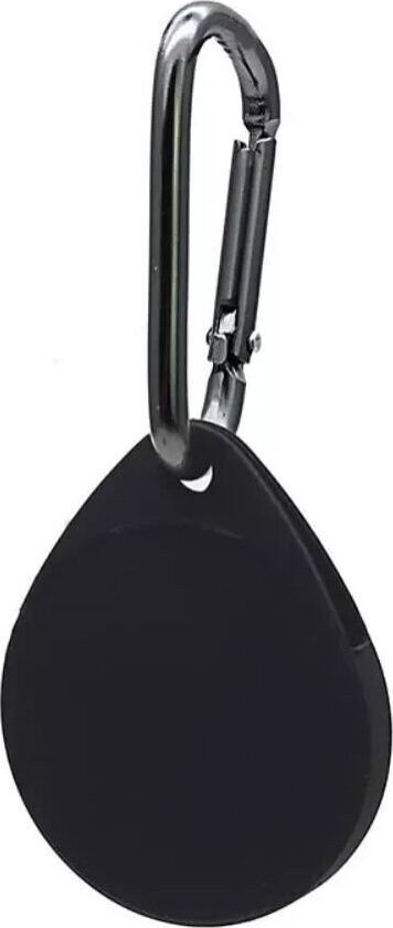 AirTag Silikon Deksel med Karabinkrok - Svart