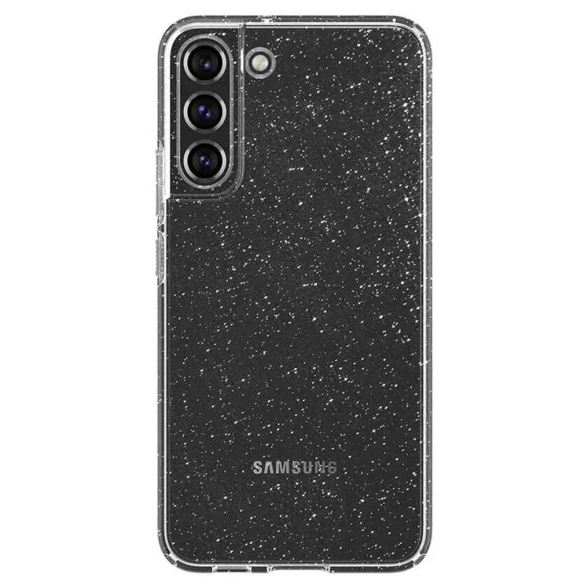 Samsung Galaxy S22 Liquid Crystal Glitter Deksel - Gjennomsiktig
