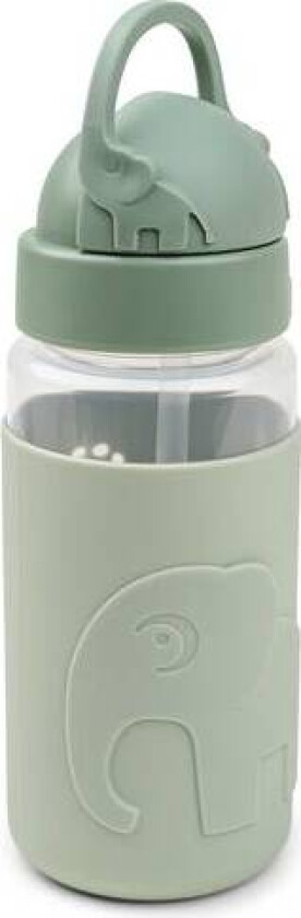 Done By Deer Easy-Grip Flaske Med Sugerør Elphee Green