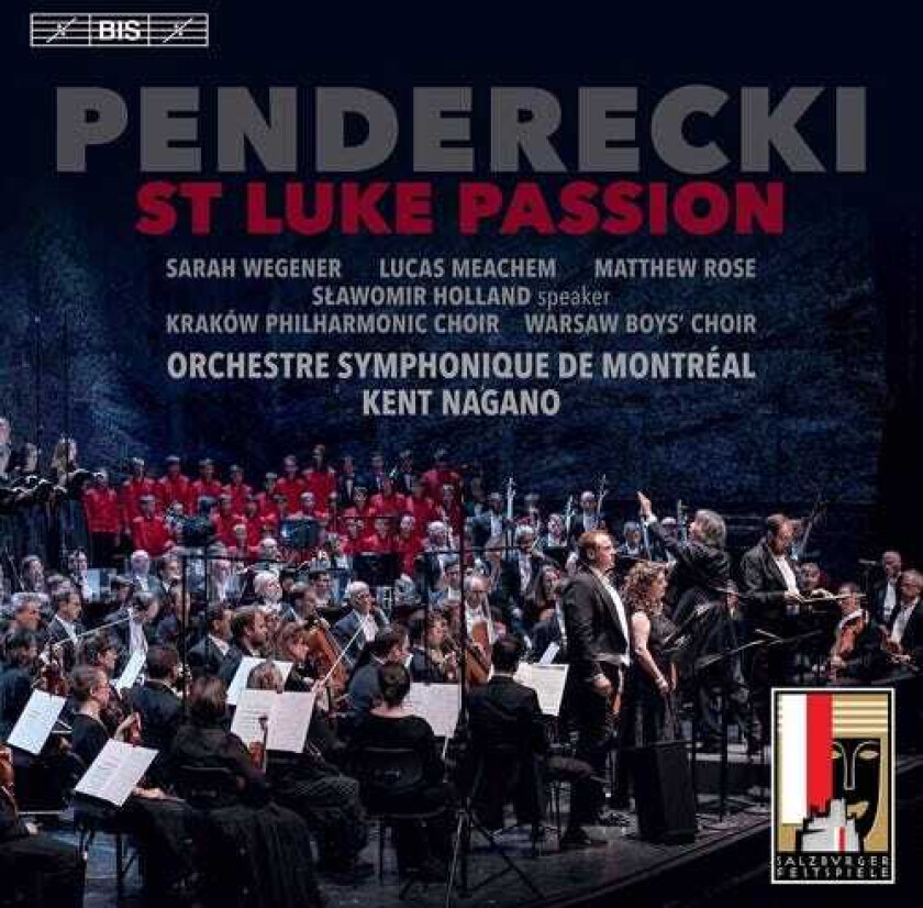 Sarah Wegener, Matthew Rose, Kent Nagano, Lucas Meachem, Slawomir Holland  Penderecki: St. Luke Passion  CD