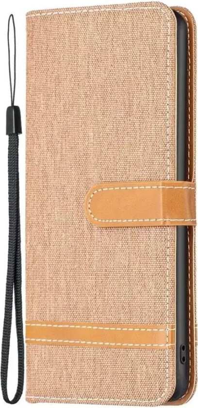 iPhone 14 Pro Max Skinn Flip Deksel - Brun