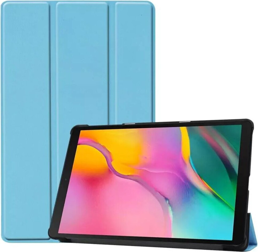 Samsung Galaxy Tab A 10.1 (2019) Sammenleggbar Deksel m. Stativ - Lys Blå