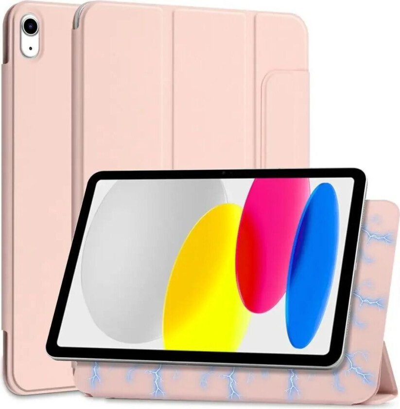 Tech-Protect iPad 10.9" (2022) Tech-Protect Smartcase Magnetisk Deksel Tri-fold - Rosa