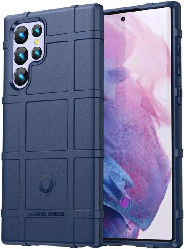 Samsung Galaxy S23 Ultra Rugged Shield Håndverker Deksel - Blå