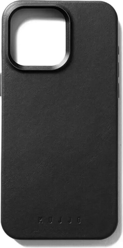 iPhone 15 Pro Max Leather Deksel - MagSafe Kompatibel - Svart