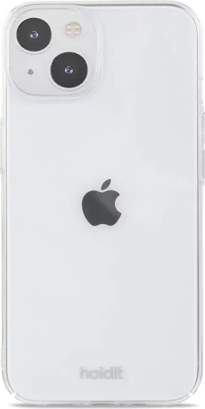 Holdit iPhone 15 Slim Plast Deksel - Transparent