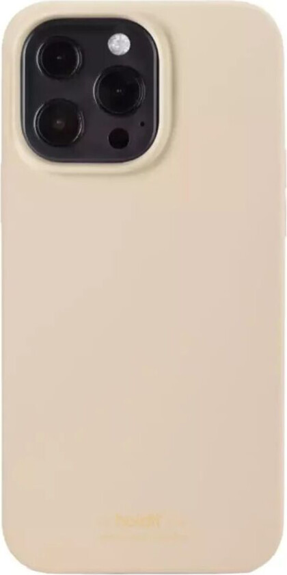 Holdit iPhone 13 Pro Soft Touch Silikon Deksel - Beige
