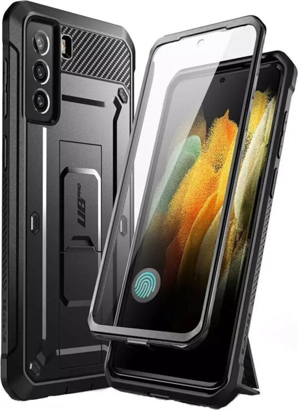 SUPCASE Samsung Galaxy S21 FE SUPCASE Unicorn Beetle Pro Deksel med Skjermbeskyttelse - Svart