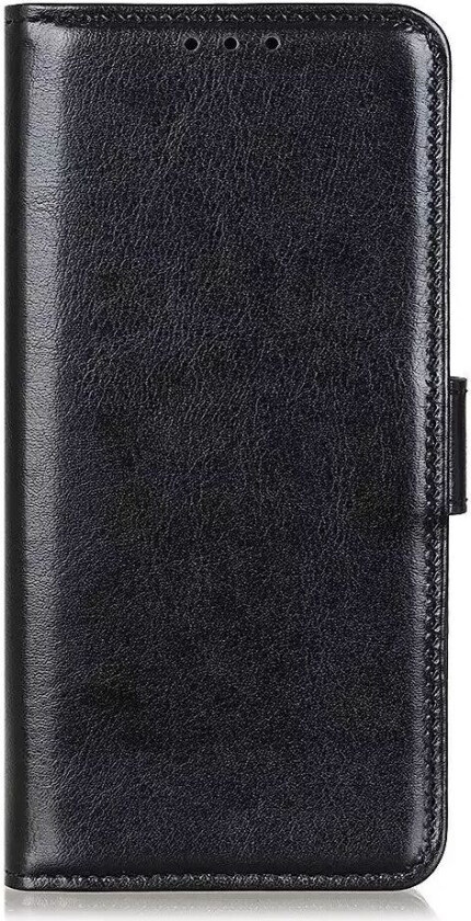 Samsung Galaxy M11 PU Skinn Flip Deksel med Lommebok - Svart