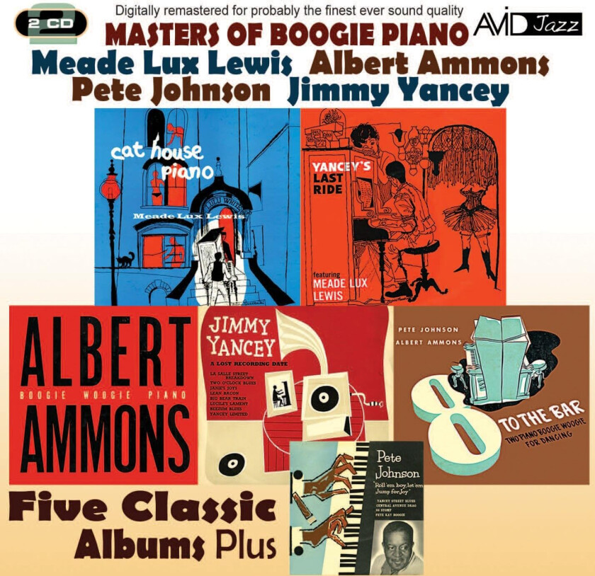 Meade Lux Lewis, Albert Ammons, Pete Johnson, Jimmy Yancey Masters Of Boogie Piano: Five Classic Albums Plus CD