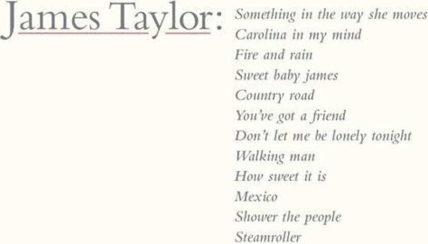 James Taylor James Taylor's Greatest Hits CD