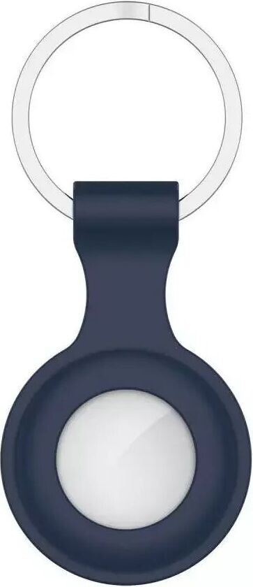 Tech-Protect Icon Silikon Deksel til AirTag m. Nøkkelring - Mørkeblå