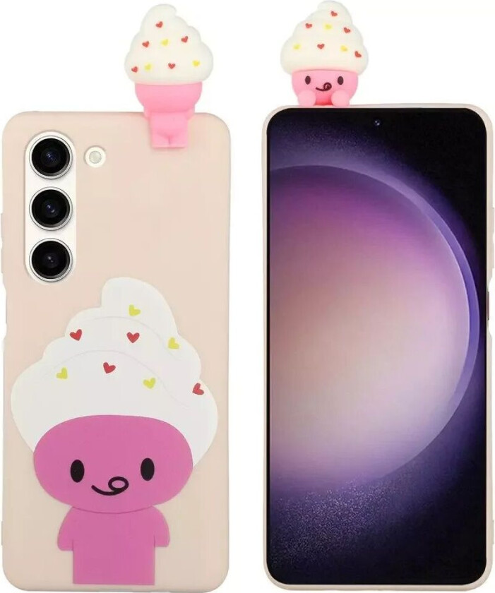 Samsung Galaxy S23 Fleksibelt Plastdeksel 3D - Is