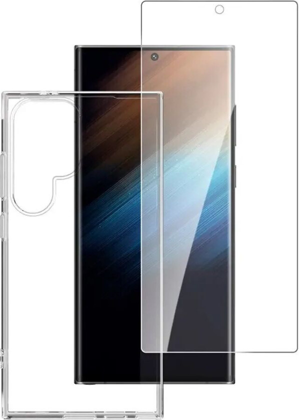 4smarts Samsung Galaxy S24 Ultra 4smarts Second Glass X-Pro 360° Protection Set (Deksel + Skjermbeskytter)