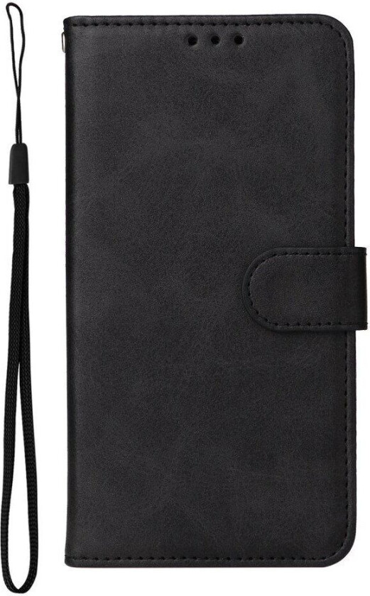 Samsung Galaxy S23+ (Plus) Flippdeksel i Skinn med Lommebok - Svart