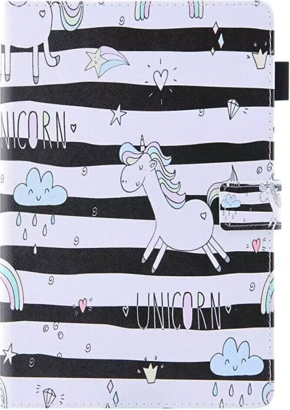 iPad Mini (2021) - Skinndeksel med Lommebok og Trykk - Enhjørning