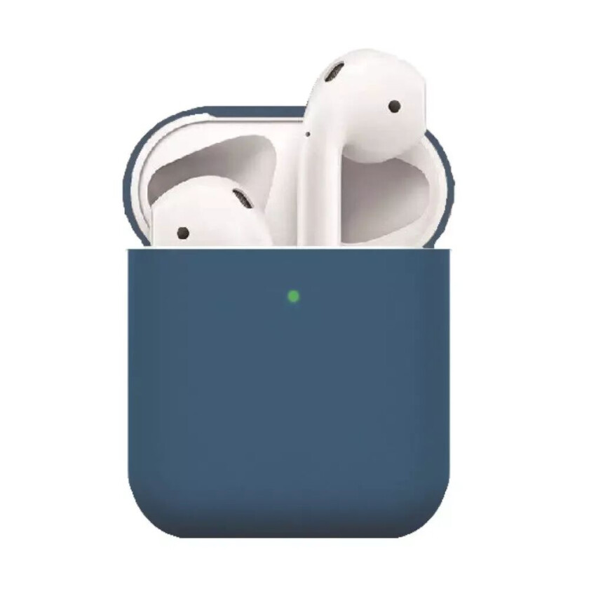 Apple AirPods (1. & 2. gen.) Tynt Silikondeksel - Mørk Blå