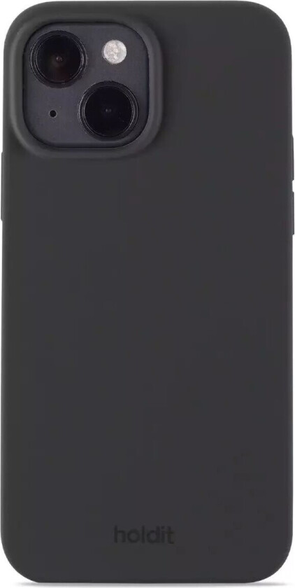 Holdit iPhone 15 Soft Touch Silikon Deksel - Black