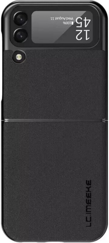 Samsung Galaxy Z Flip (5G) LC.IMEEKE Skinndekket Plastbakdeksel - Svart