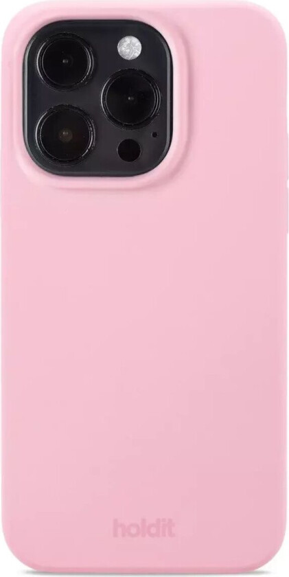 Holdit iPhone 15 Pro Soft Touch Silikon Deksel - Pink
