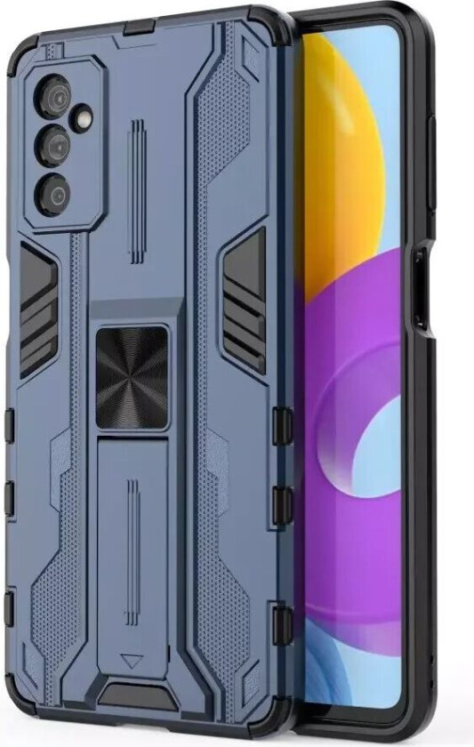 Samsung Galaxy M52 (5G) Håndverker Bakdeksel med Kickstand - Blå