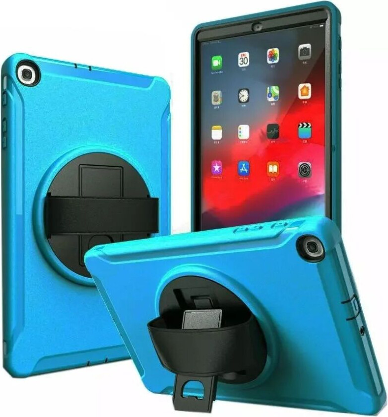 Samsung Galaxy Tab A 10.1 (2019) Håndverker Deksel m. Grep - Blå / Svart