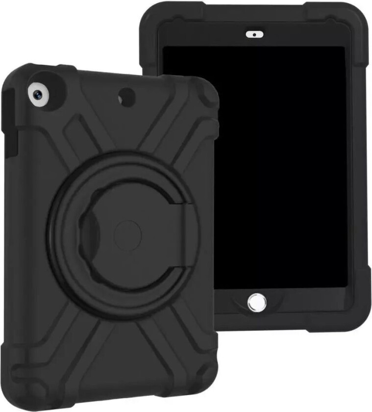 iPad 10.2" (2021 / 2020 / 2019) Barnevennlig Deksel - m. Bærefunksjon & Stativ - Svart