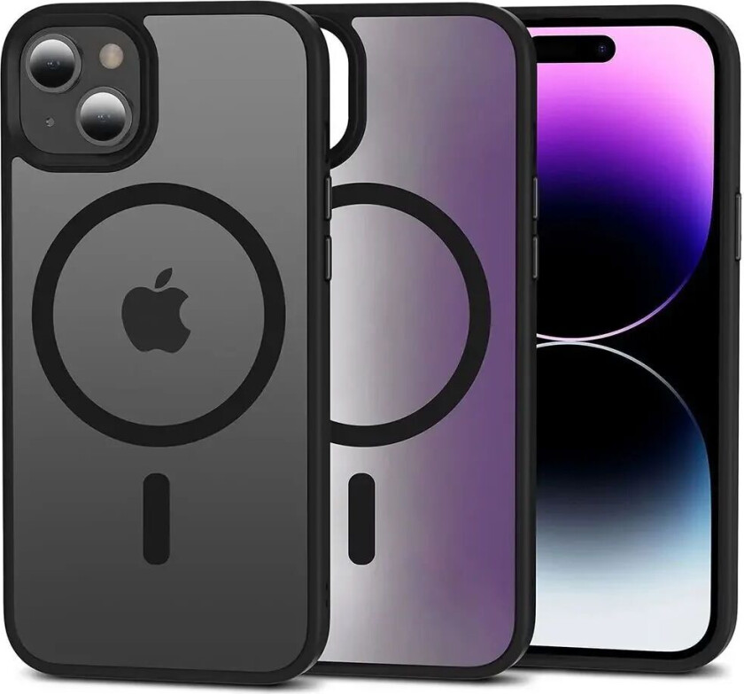 Tech-Protect iPhone 15 Tech-Protect Magmat Deksel - MagSafe Kompatibel - Matt Svart