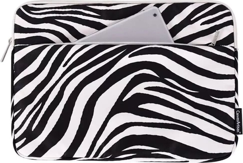 CanvasArtisan Sleeve for Laptop / Macbook13" - (35.5 x 25 x 2.4 cm) - Zebra