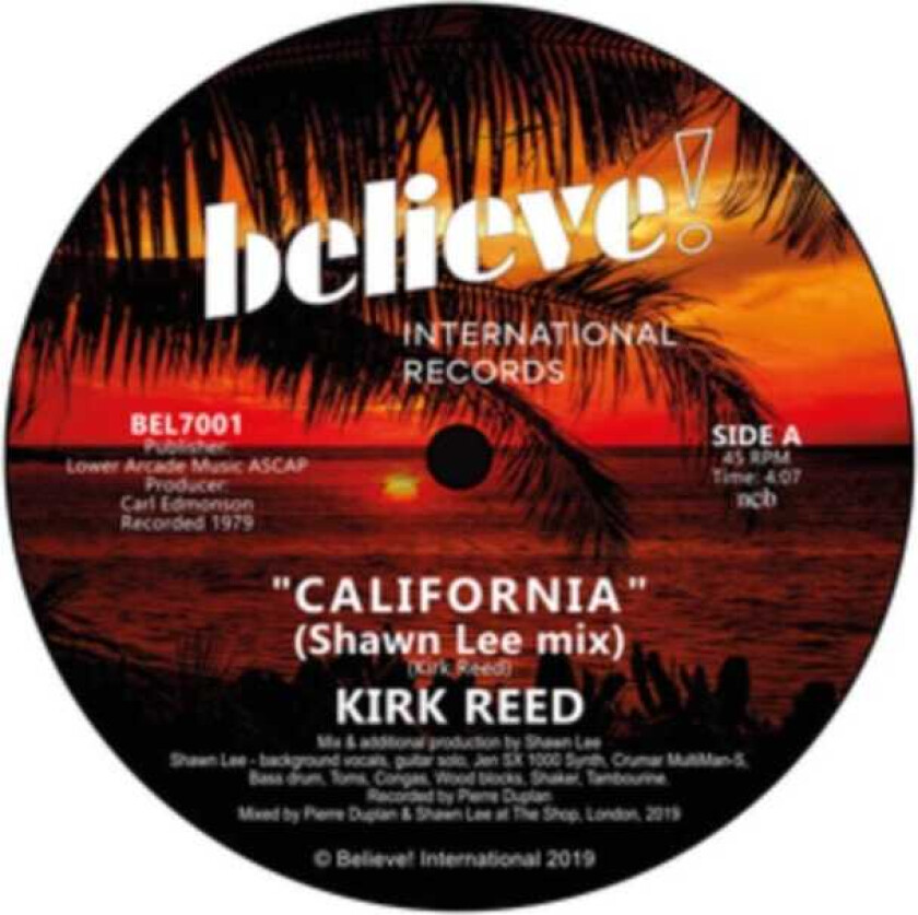 Kirk Reed California LP/Vinyl