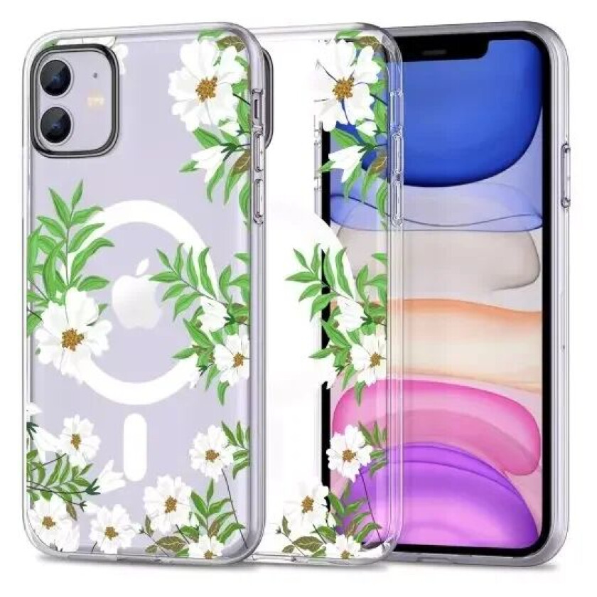 Tech-Protect iPhone 11 Tech-Protect MagMood Deksel - MagSafe Kompatibel - Spring Daisy