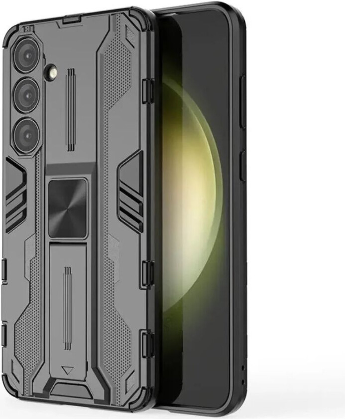 Samsung Galaxy S24+ (Plus) Håndverker Deksel med Kickstand - Svart