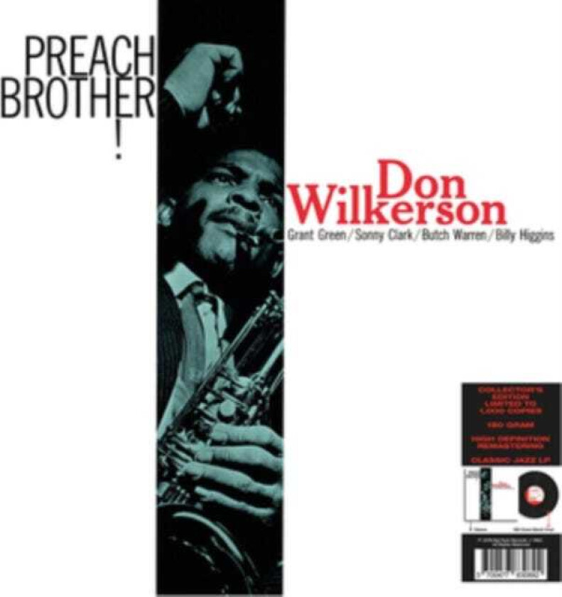 Don Wilkerson  Preach Brother!  LP/Vinyl