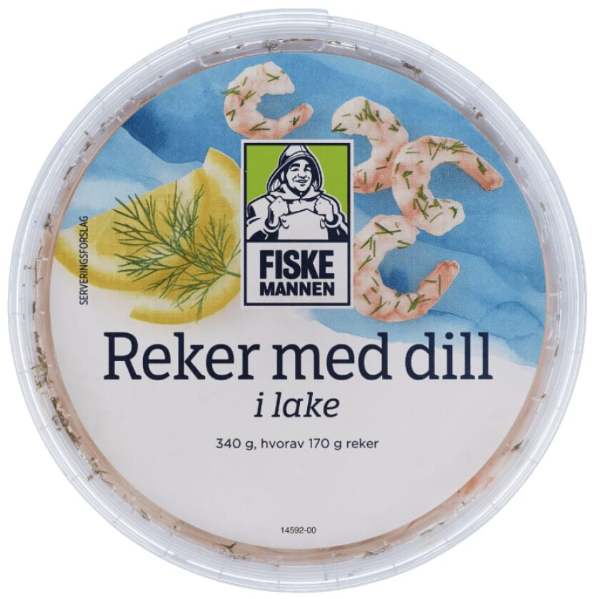 Reker i Lake m/Dill Msc 340g