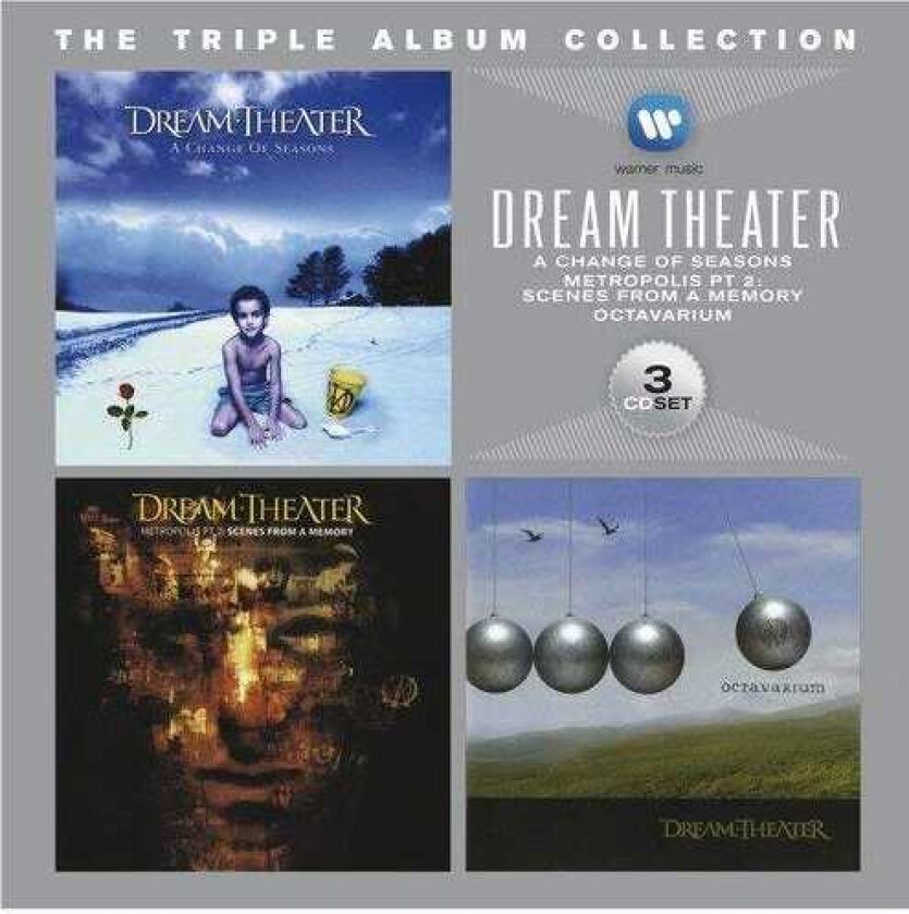 Dream Theater The Triple Album Collection: A Change Of Seasons, Metropolis Part 2: Scenes From A Memory & Octavari CD