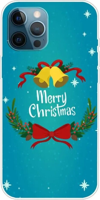 iPhone 15 Pro Fleksibelt Plast Jul Deksel - Merry Christmas - Juleklokker