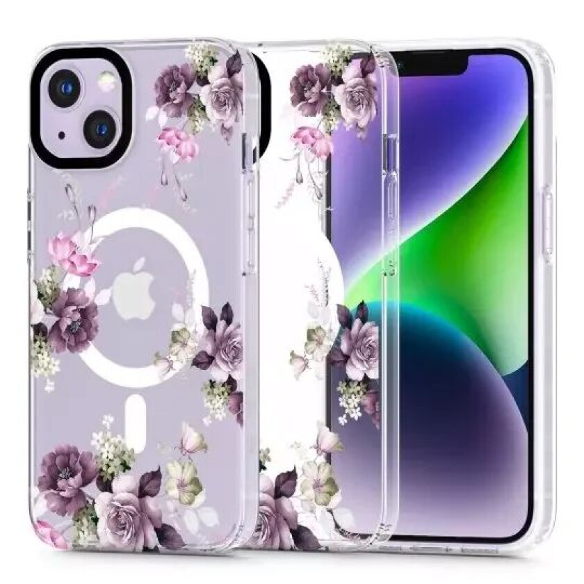 Tech-Protect iPhone 14 Tech-Protect MagMood Deksel - MagSafe Kompatibel - Spring Floral