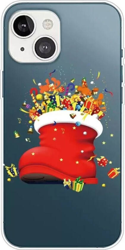 iPhone 14 Plus TPU Plast Jul Deksel - Julestrømpe