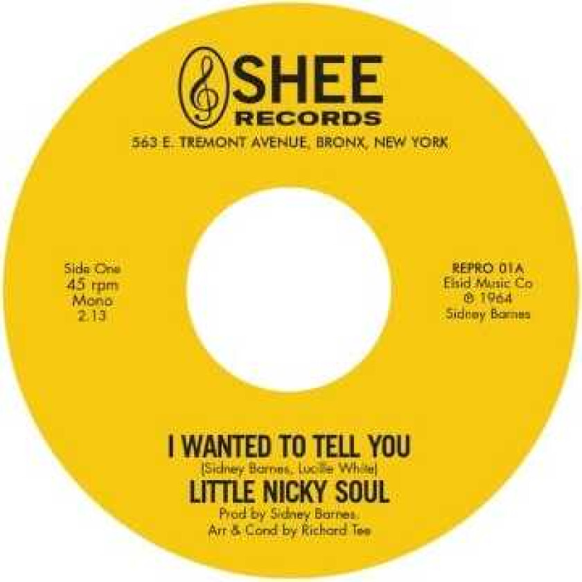 Little Nicky Soul I Wanted To Tell You LP/Vinyl