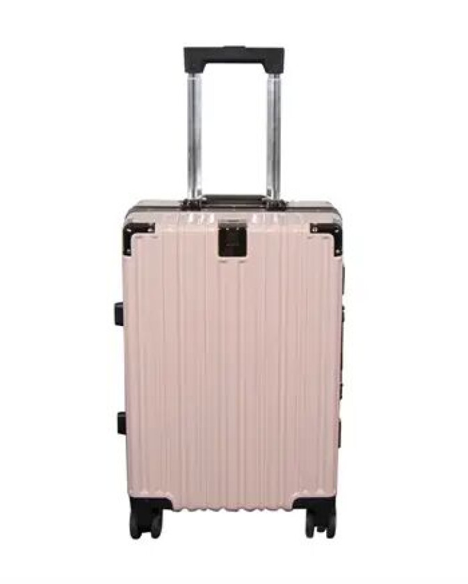 Koffert - Eksklusiv hardcase koffert - Størrelse mellom - Rosa - Lettvekts reisekoffert