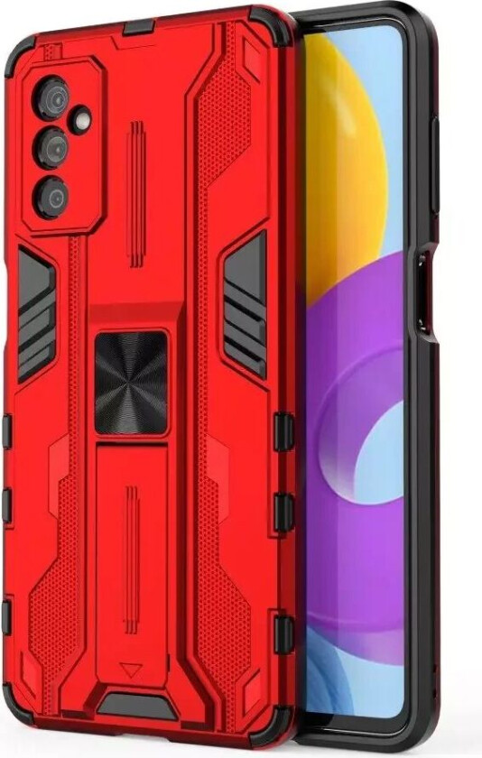 Samsung Galaxy M52 (5G) Håndverker Bakdeksel med Kickstand - Rød