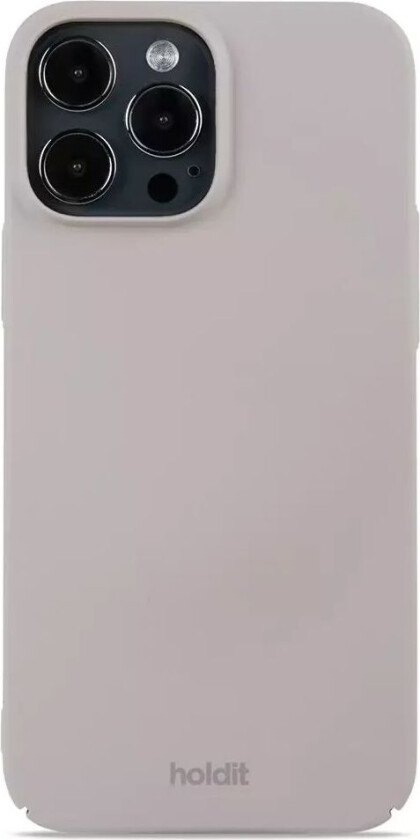 Holdit iPhone 13 Pro Max Slim Plast Deksel - Taupe