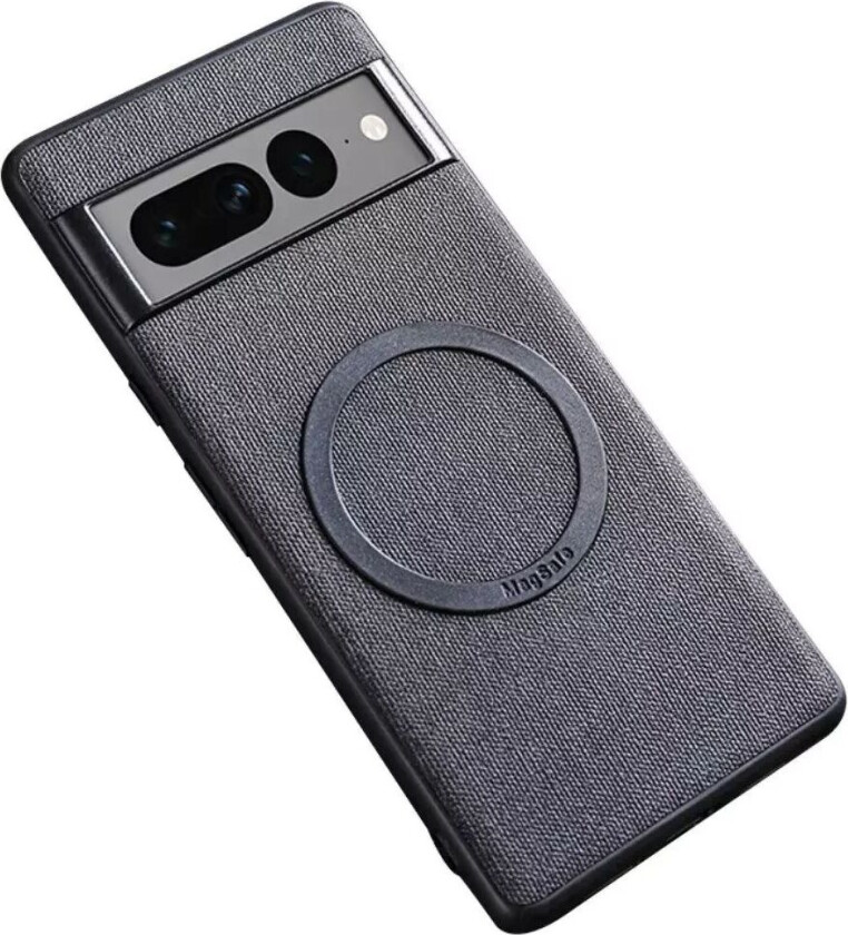 Google Pixel 8 Pro Plast Deksel med Grov Tekstur - MagSafe-Kompatibel - Svart