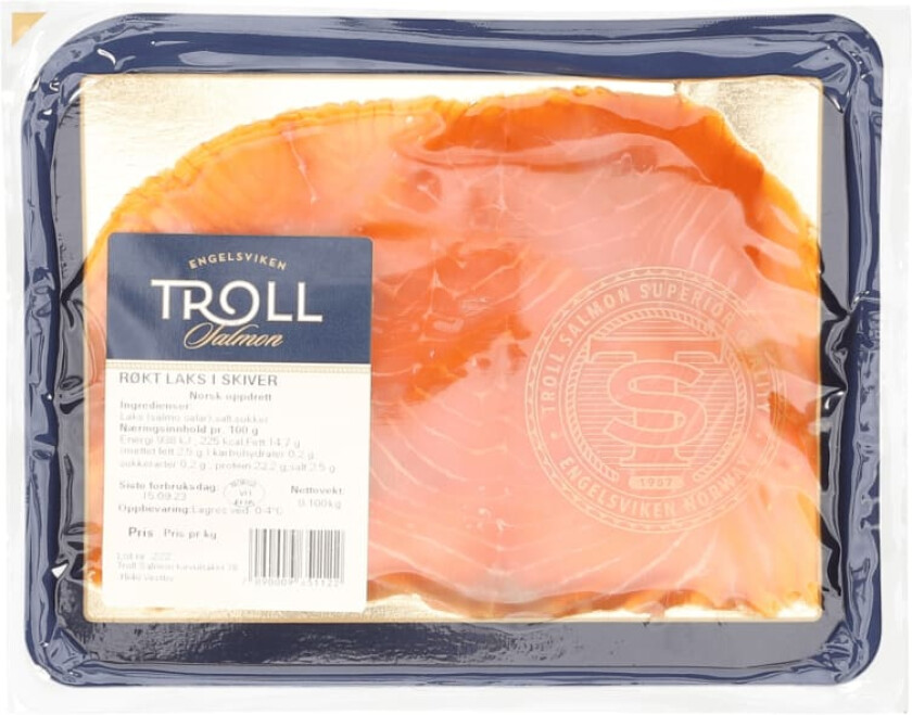 Laks Røkt skivet 100g