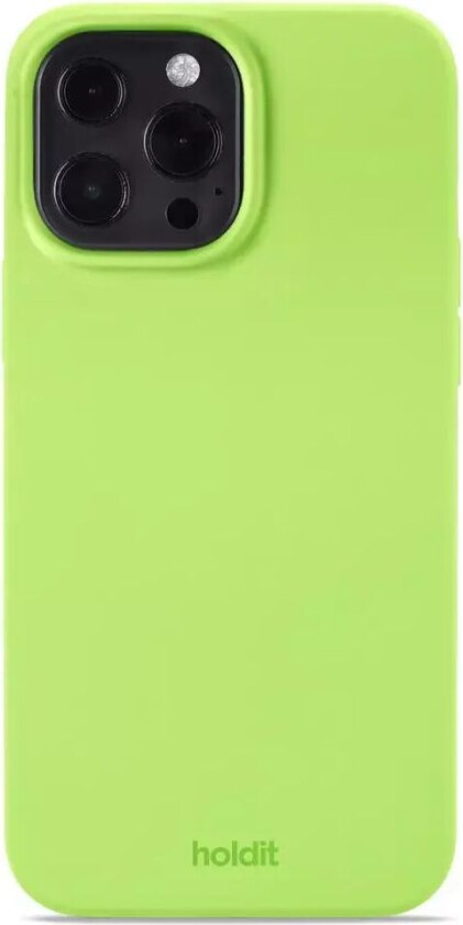 Holdit iPhone 13 Pro Max Soft Touch Silikon Deksel - Acid Green
