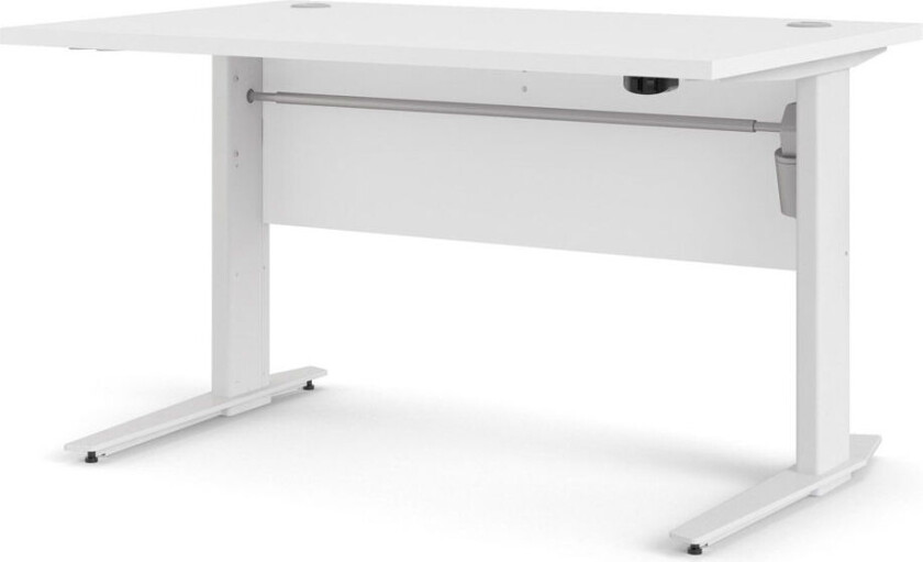 Prisme skrivebord elektrisk heve senke funksjon hvit .