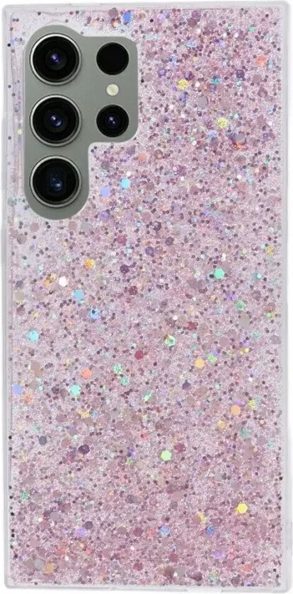 Samsung Galaxy S24 Ultra Glitter Glitter Deksel - Rosa