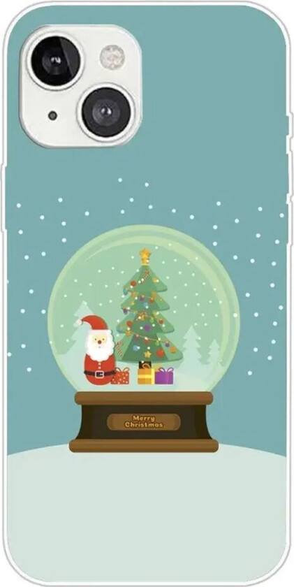 iPhone 15 Plus Fleksibelt Plast Jul Deksel - Merry Christmas - Juleball