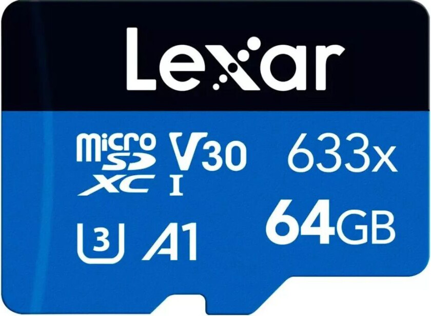 High Performance MicroSD-kort 64 GB