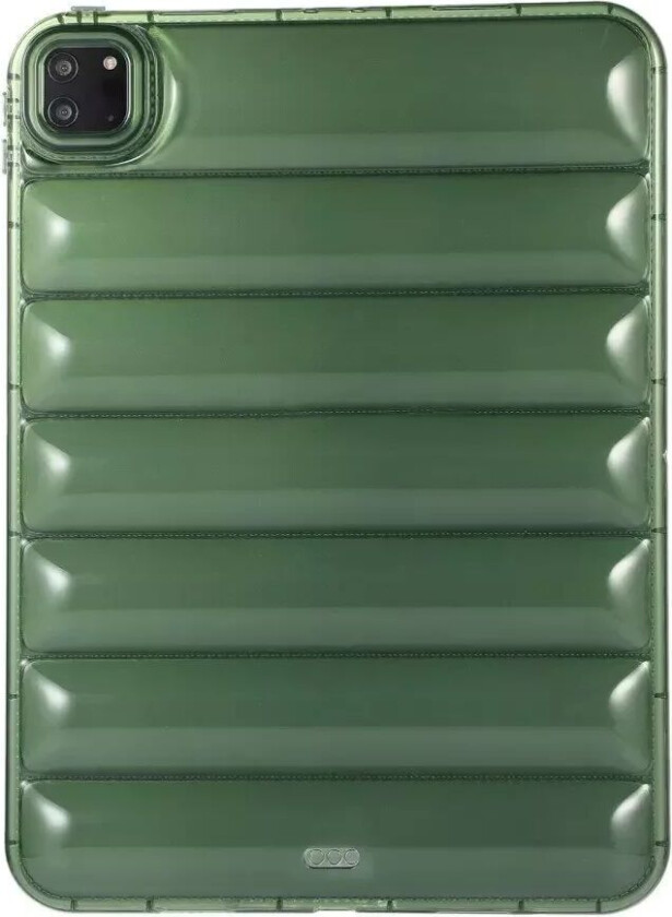 iPad Pro 11" (2022 / 2021 / 2020 / 2018) Fleksibelt Plast Deksel - Riller - Gjennomsiktig / Grønn
